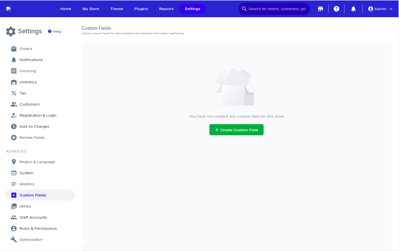 How do I create a custom field?