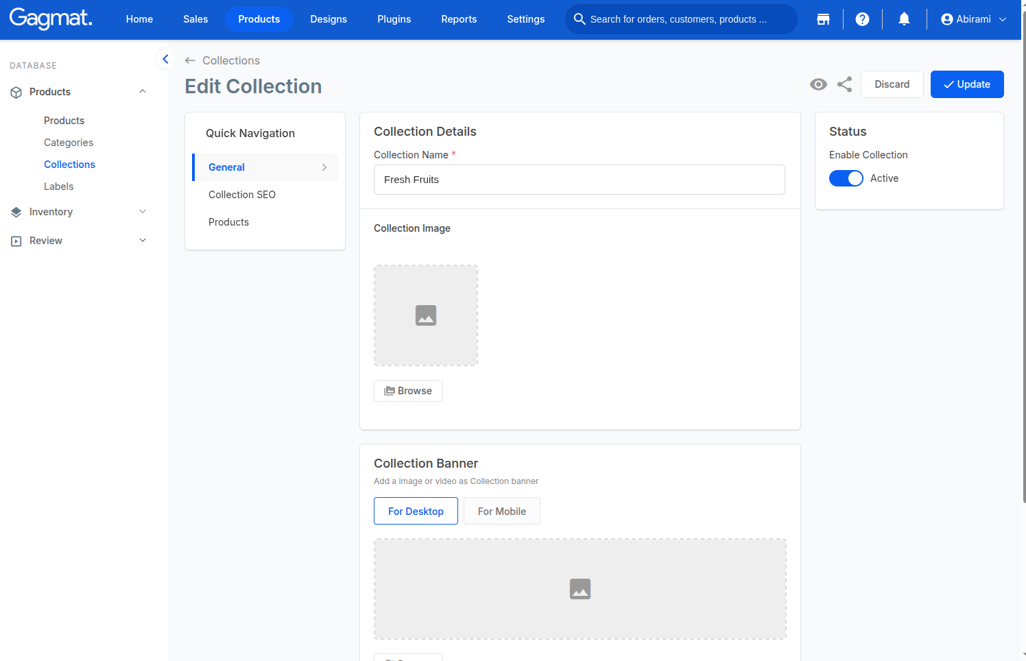 How do I create a product collection?