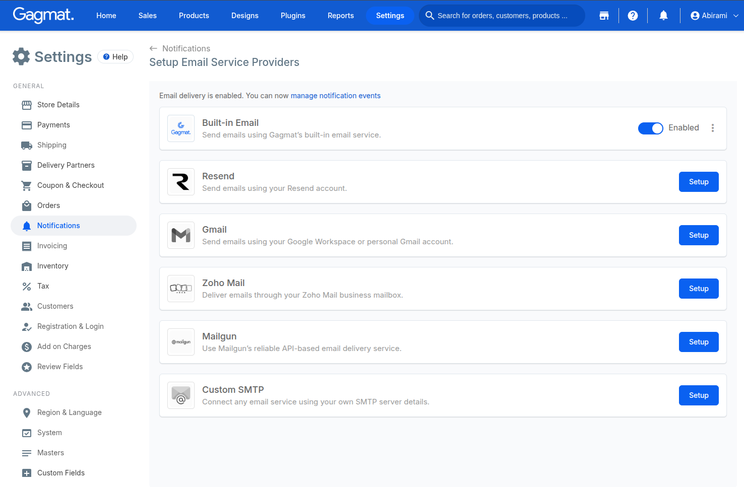 How do I enable Email Notifications?