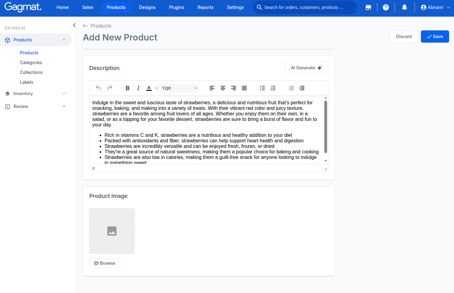 How to create a Product?